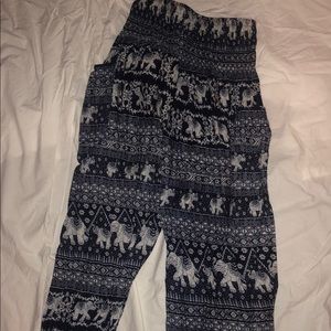 Elephant flowy pants